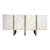 Baker Modern Quartz White and Brass Kira Credenza