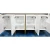 Baker Modern Quartz White and Brass Kira Credenza