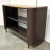 Baker / McGuire Organic Modern Chocolate Brown Rattan and Caning Pacific Shelving Unit