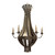 Currey & Co. Industrial Leopold II Metal Chandelier