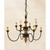 Organic Modern Currey & Co. Metal and Wood Abbey Chandelier