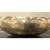 Modern Small Lavender and Sage Enameled Soft Brass Finished Hammered Metal Decorative Bowl