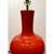 Transitional Chinese Style Hand Thrown Persimmon Glaze Porcelain Vase Lamp