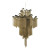 Myran Allan Luxury Lighting Modern Silver Finished Chain Link Chandelier