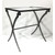 Modern Gunmetal and Beveled Glass Nesting Tables - Set of 3