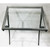 Modern Gunmetal and Beveled Glass Nesting Tables - Set of 3