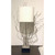 John Richard Modern Silver Finished Metal Sapling Table Lamp