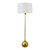Arteriors Modern Hammered Brass Finished Frida Floor Lamp