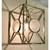 Modern Polished Nickel Rectangular Frosted Glass Lantern