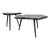 Arteriors Modern Black Stone Tashi Bunching Cocktail Tables Set of Two