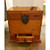 Rustic Oak and Iron Trunk/Side Table