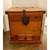 Rustic Oak and Iron Trunk/Side Table