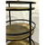 Currey & Co. Modern Black and Gold Bar Cart Prototype 3 Tier
