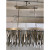 Arteriors Modern Silver Finished Waldorf Rectangular Chandelier