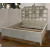 Jonathan Charles Organic Modern Gray Wood Caned Trellis King Bed Frame