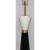 Currey & Co. Modern Black and White Leather Floor Lamp Prototype