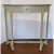 Jonathan Charles Modern Gothic Gray Painted Demi Lune Console Table