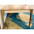 Theodore Alexander Modern Faux Shagreen Dining Table Warm Walnut