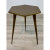Modern Geometric Antique Brass Finished Hexagonal Side Table
