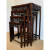 Antique Chinese Carved Mahogany Nesting Table Set of 4