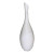 Global Views Modern White Marble Teardrop Vase