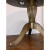 Jonathan Charles Transitional Burl Wood Fulgurite Drum Table