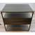 Global View Gray and Antique Brass Mack Side Table