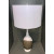 Mid-Century Modern Style Taupe and White Table Lamp