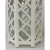 Modern White Wood Octagonal Fretwork Side Table