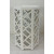 Modern White Wood Octagonal Fretwork Side Table