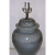 Iron Gray Glazed Porcelain Temple Jar Table Lamp