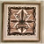 Black and Brown Tribal Giclee on Canvas Shadowbox “Mohea” 2