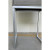 Modern Gray Faux Shagreen Side Table