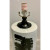 Asian Modern Black and White Hand Painted Abstract Porcelain Table Lamp