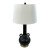 Modern Matte Black Amphora Style Table Lamp.