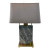 Modern Rectangle Gray Marble Table Lamp