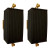 Baker Black Pleated Shade Lyre Sconces Pair