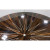Theodore Alexander Modern Lacquered Zebra Wood Starburst Dining Table as Is