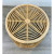 Organic Modern Natural Rattan Drum Side Table