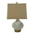 Currey & Company Modern Cream Crackle Glaze Porcelain Table Lamp