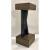 Century Furniture Modern Wire Brushed Oak and Cast Iron Mesa Telluride Sculptural Drinks Table