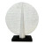 Currey & Company Mid-Century Modern Style Textured White Geometric Sculpture