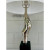 Global Views Modern Sculptural Nickel Conceptual Table Lamp