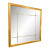 Global Views Modern Gold Finished Beaumont Square Wall Mirror