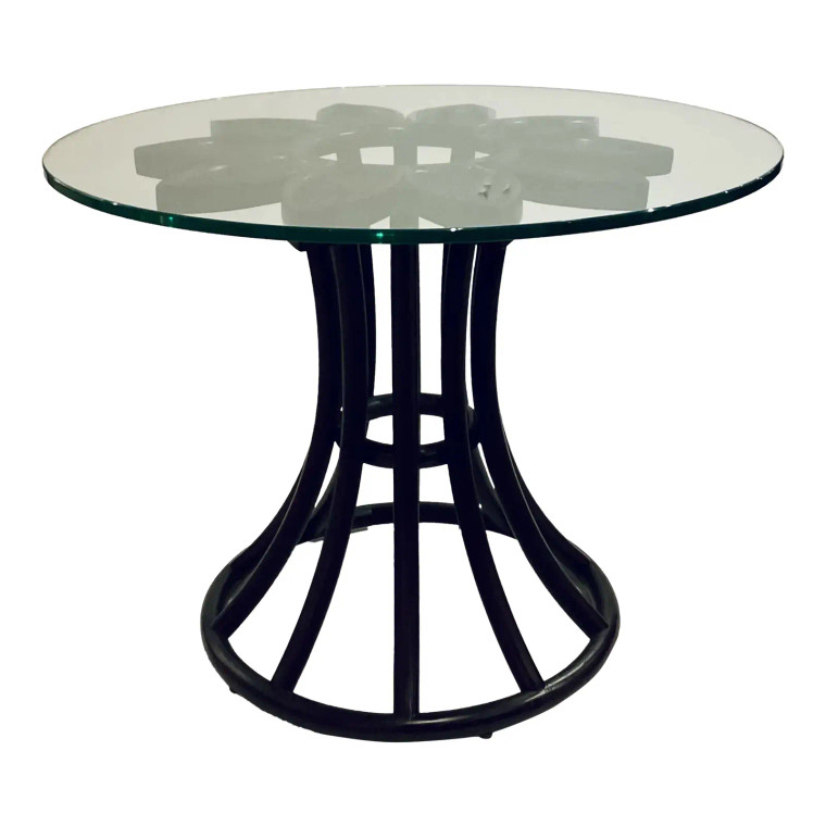 Baker / McGuire Organic Modern Custom Chocolate Brown Sunflower End Table