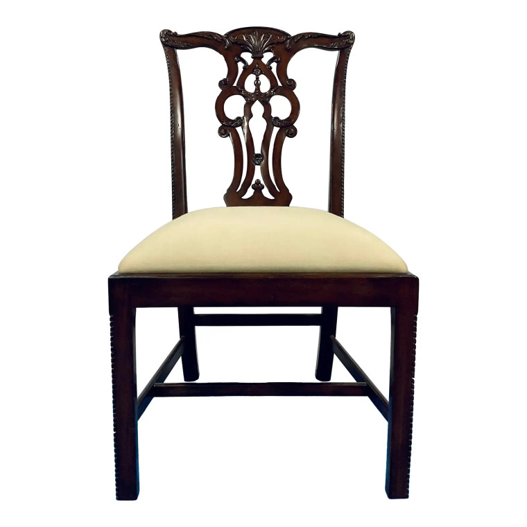 Maitland-Smith Mahogany Chippendale Customizable Dining Chair (Sets Available)