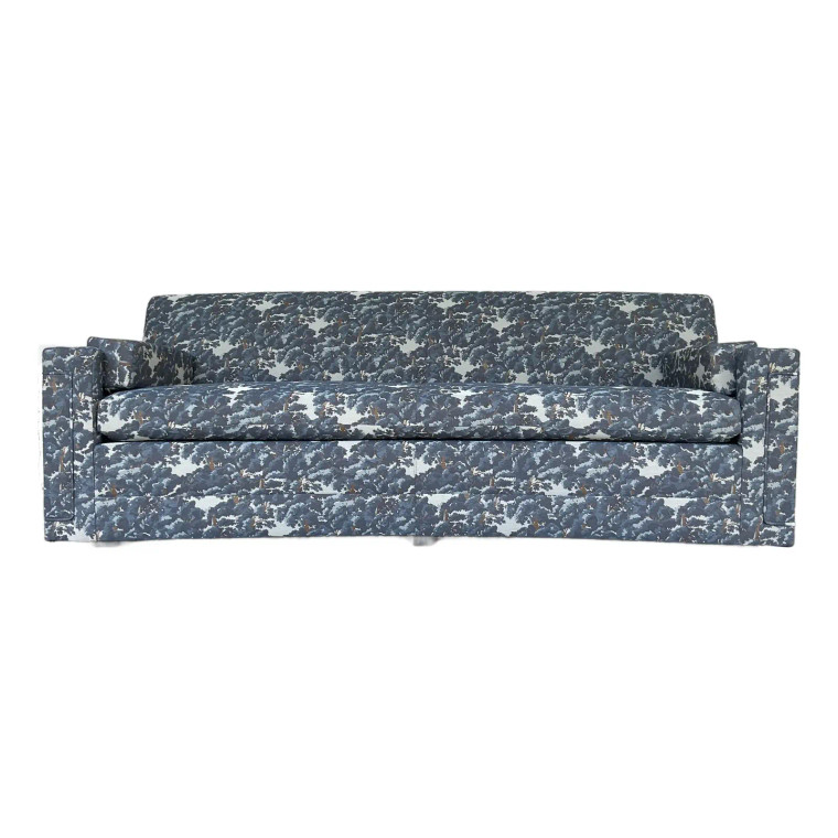Revelation Modern Blue Baltic Forest Tapestry Big Bend Sofa