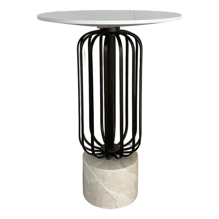 Jonathan Charles Modern Travertine Cambrio Drinks Table