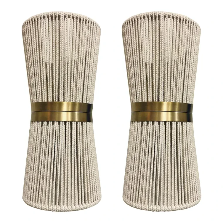 Revelation Organic Modern Highly Strung Sconces Pair