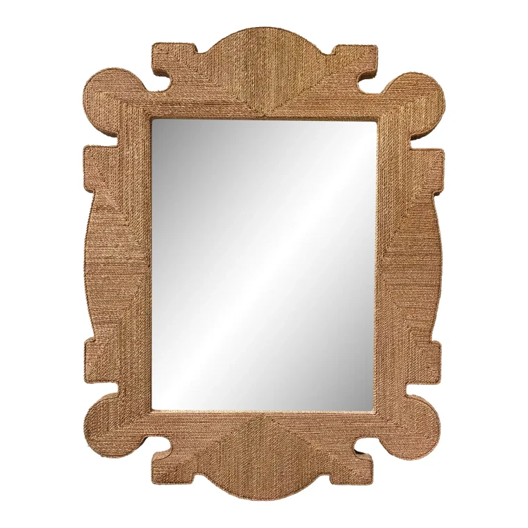Arteriors Organic Modern Abaca Wrapped Mowgli Wall Mirror